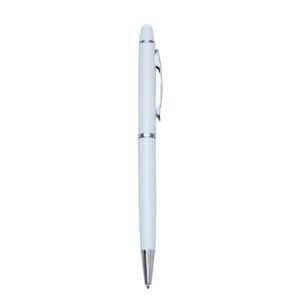 CANETA METAL C/ TOUCH - BRANCO