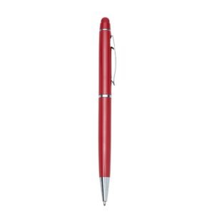 CANETA METAL C/ TOUCH - VERMELHO