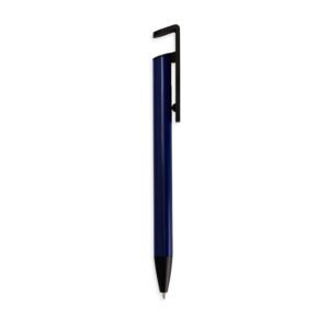 CANETA SEMIMETAL COM SUPORTE - AZUL