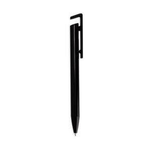 CANETA SEMIMETAL COM SUPORTE - PRETO