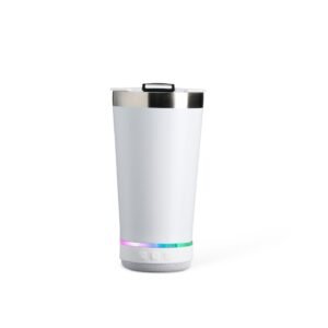 COPO TÉRMICO 400ML C/ CAIXA DE SOM - BRANCO