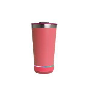 COPO TÉRMICO 400ML COM CAIXA DE SOM - ROSA