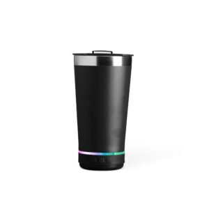 COPO TÉRMICO 400ML C/ CAIXA DE SOM - PRETO