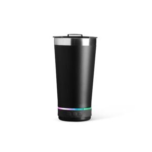 COPO TÉRMICO 400ML COM CAIXA DE SOM - PRETO
