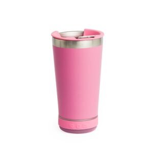 COPO TÉRMICO 400ML C/ CAIXA DE SOM - ROSA