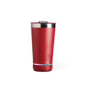 COPO TÉRMICO 400ML COM CAIXA DE SOM - VERMELHO