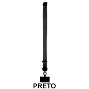 CORDÃO PARA CELULAR POLIÉSTER - PRETO