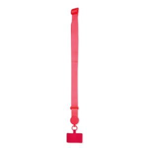 CORDÃO PARA CELULAR POLIÉSTER - VERMELHO