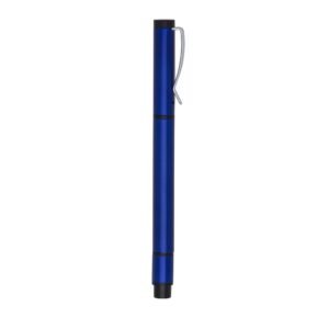 CANETA METAL C/ MARCA TEXTO - AZUL