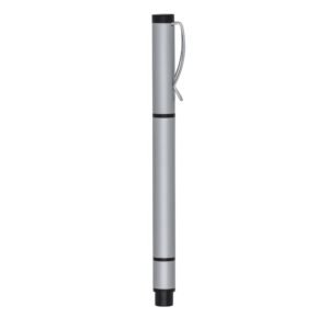 CANETA METAL C/ MARCA TEXTO - PRATA