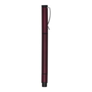 CANETA METAL C/ MARCA TEXTO - VERMELHO