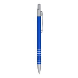CANETA METAL C/ 7 ANEIS - AZUL