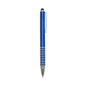 CANETA PLÁSTICA C/ 7 ANEIS TOUCH - AZUL