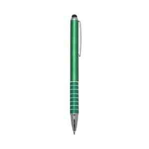 CANETA PLÁSTICA C/ 7 ANEIS TOUCH - VERDE