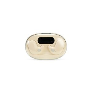 FONE DE OUVIDO BLUETOOTH COM CASE CARREGADOR - BEGE
