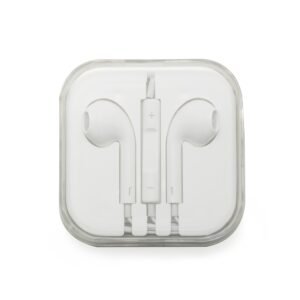 FONE DE OUVIDO C/ MICROFONE -BCO/BCO - BRANCO