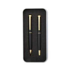 KIT CANETA ESFEROGRÁFICA E ROLLER - PRETO