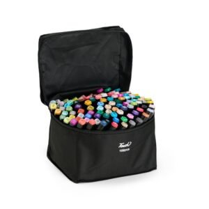 KIT CANETAS MARCADORAS PONTAS DUPLAS 108 CORES - COLORIDO