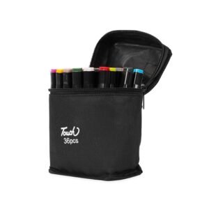 KIT CANETAS MARCADORAS PONTAS DUPLAS 36 CORES - COLORIDO