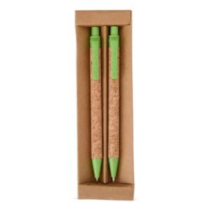 KIT ECOLÓGICO CANETA E LAPISEIRA CORTIÇA - BEGE