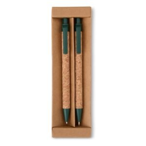 KIT ECOLÓGICO CANETA E LAPISEIRA CORTIÇA - BEGE