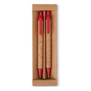 KIT ECOLÓGICO CANETA E LAPISEIRA CORTIÇA - BEGE