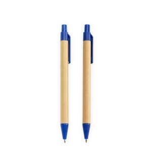 KIT ECOLÓGICO CANETA E LAPISEIRA PAPELÃO - MARROM