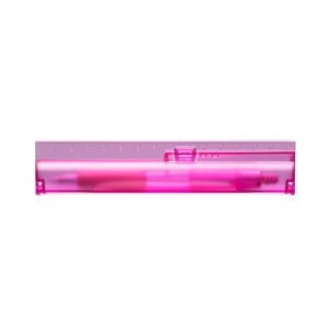 KIT ESTOJO COM CANETA PLÁSTICO - ROSA