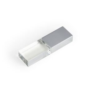 PEN DRIVE VIDRO 8 GB - PRATA