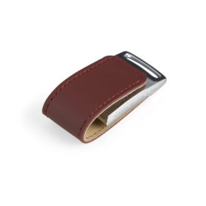 PEN DRIVE DE COURO 4GB - MARROM