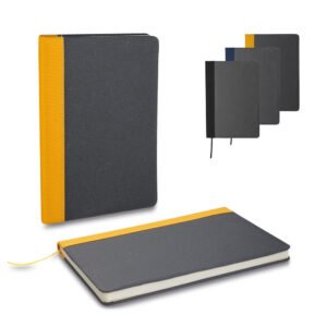 Caderno A5 em couro reciclado