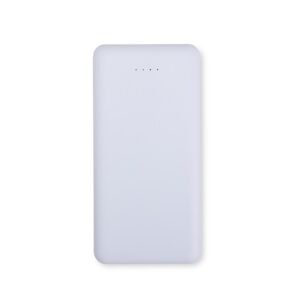 POWER BANK 10.000MAH COM INDICADOR LED - BRANCO
