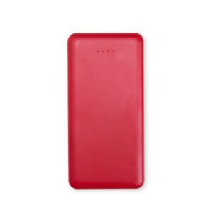POWER BANK 10.000MAH COM INDICADOR LED - VERMELHO