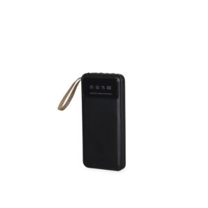 POWER BANK 10.000MAH COM LANTERNA E MULTISSAÍDAS - PRETO