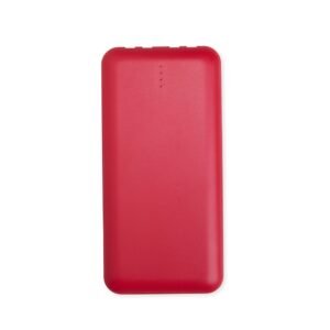 POWER BANK 10.000MAH MULTISSAÍDAS - VERMELHO