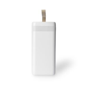 POWER BANK 20.000MAH COM LANTERNA E MULTISSAÍDAS - BRANCO