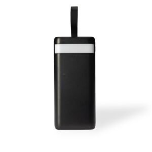POWER BANK 20.000MAH COM LANTERNA E MULTISSAÍDAS - PRETO