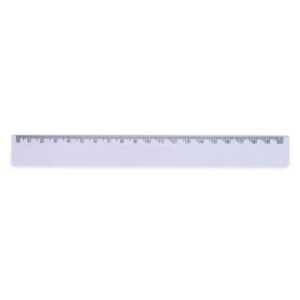 RÉGUA PLÁSTICA 20CM - BRANCO
