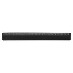 RÉGUA PLÁSTICA 20CM - PRETO
