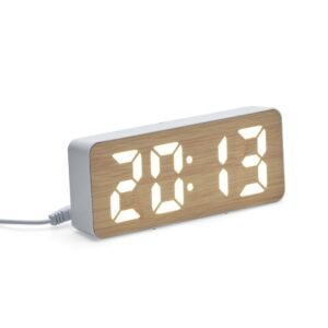 RELÓGIO DESPERTADOR LED - BRANCO
