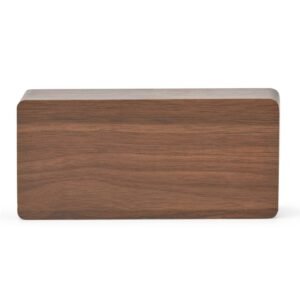 RELÓGIO DESPERTADOR DE MADEIRA COM PAINEL LED - MARROM