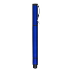 CANETA PLÁSTICA C/ MARCA TEXTO - AZUL