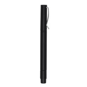 CANETA PLÁSTICA C/ MARCA TEXTO - PRETO