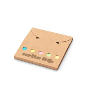 Conjunto para escritório, em papel 100% reciclado, com 6 blocos adesivados