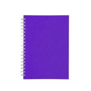CADERNO CAPA FOSCA COM PAUTA - ROXO