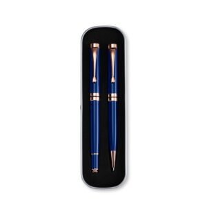 CONJUNTO CANETAS EXECUTIVAS 2 PEÇAS - AZUL
