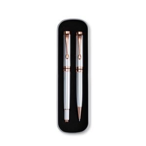 CONJUNTO CANETAS EXECUTIVAS 2 PEÇAS - PRATA