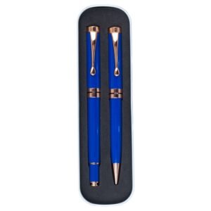 CONJUNTO CANETAS EXECUTIVAS 2 PEÇAS - AZUL
