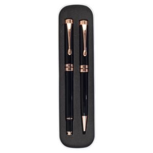 CONJUNTO CANETAS EXECUTIVAS 2 PEÇAS - PRETO