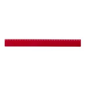 RÉGUA PLÁSTICA 30CM - VERMELHO